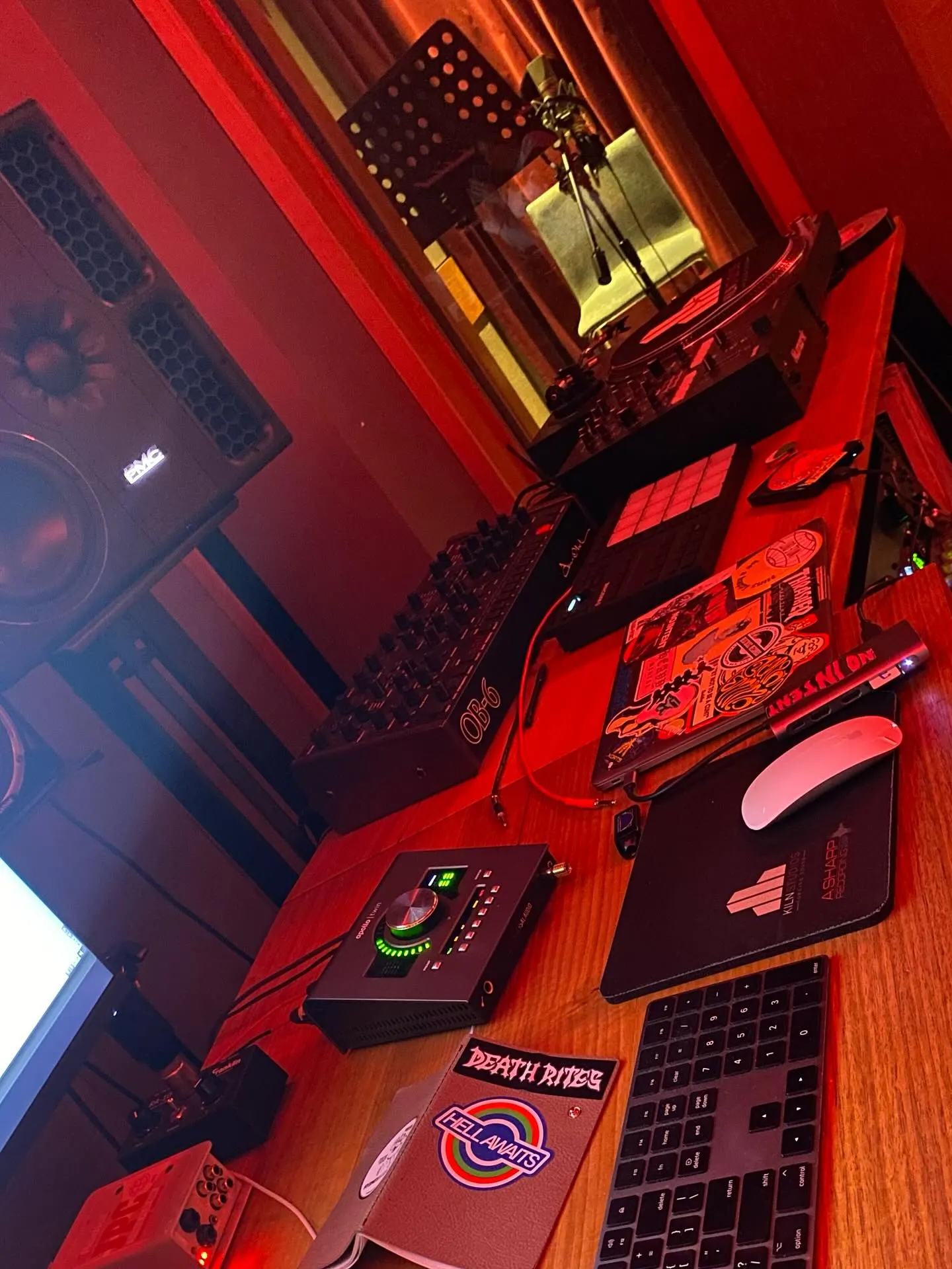 Inside Studio 2 at Kiln Studios